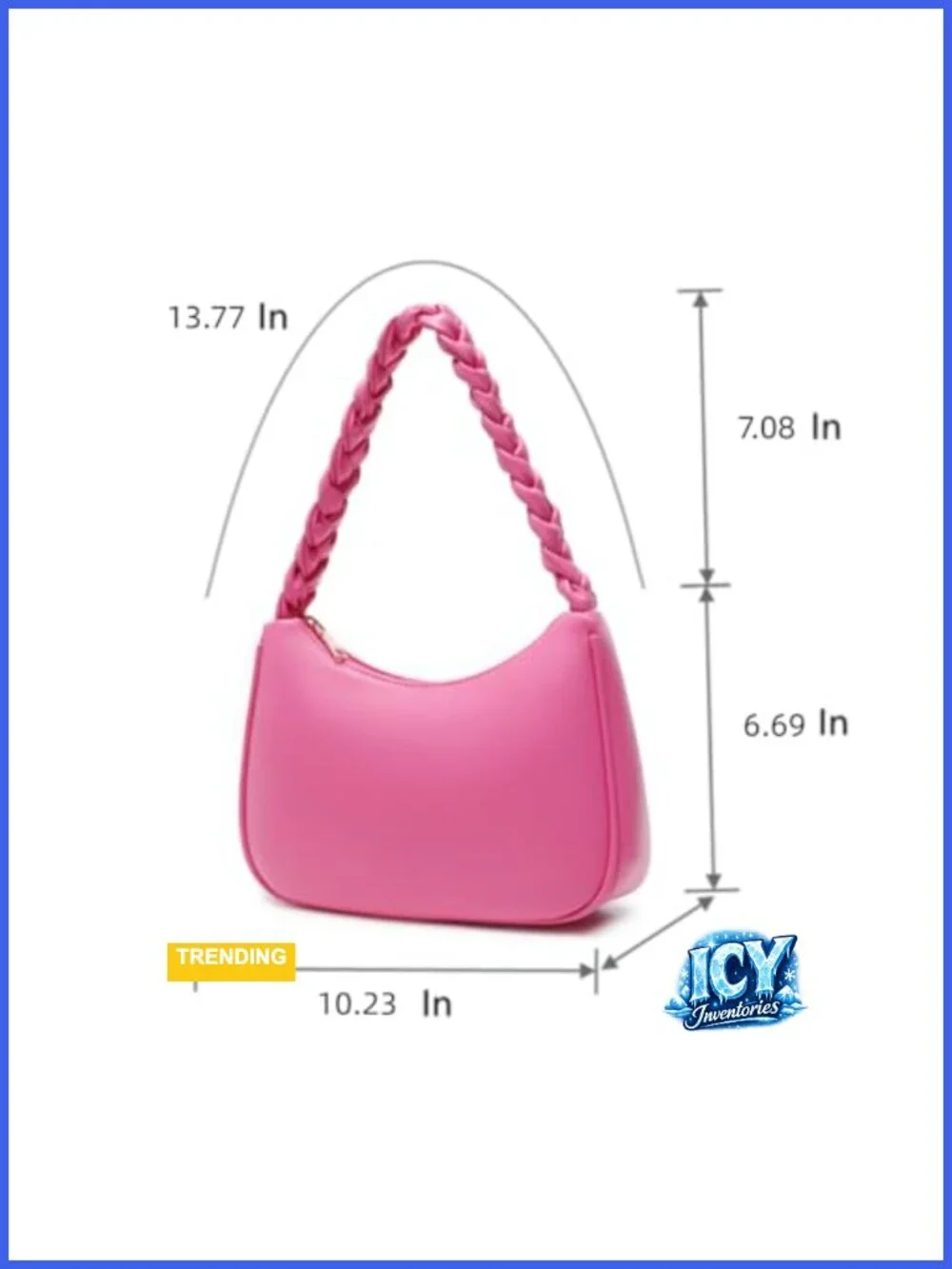Shoulder Bag for Women Hobo Tote Handbag PU Leather Zipper Crossbody Purse